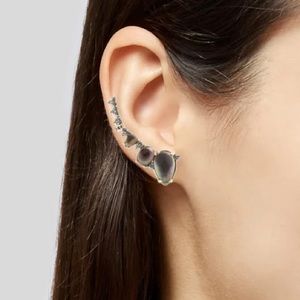 Alexis Bittar Crystal Encrusted Elements Ear Climber & Stud Earrings